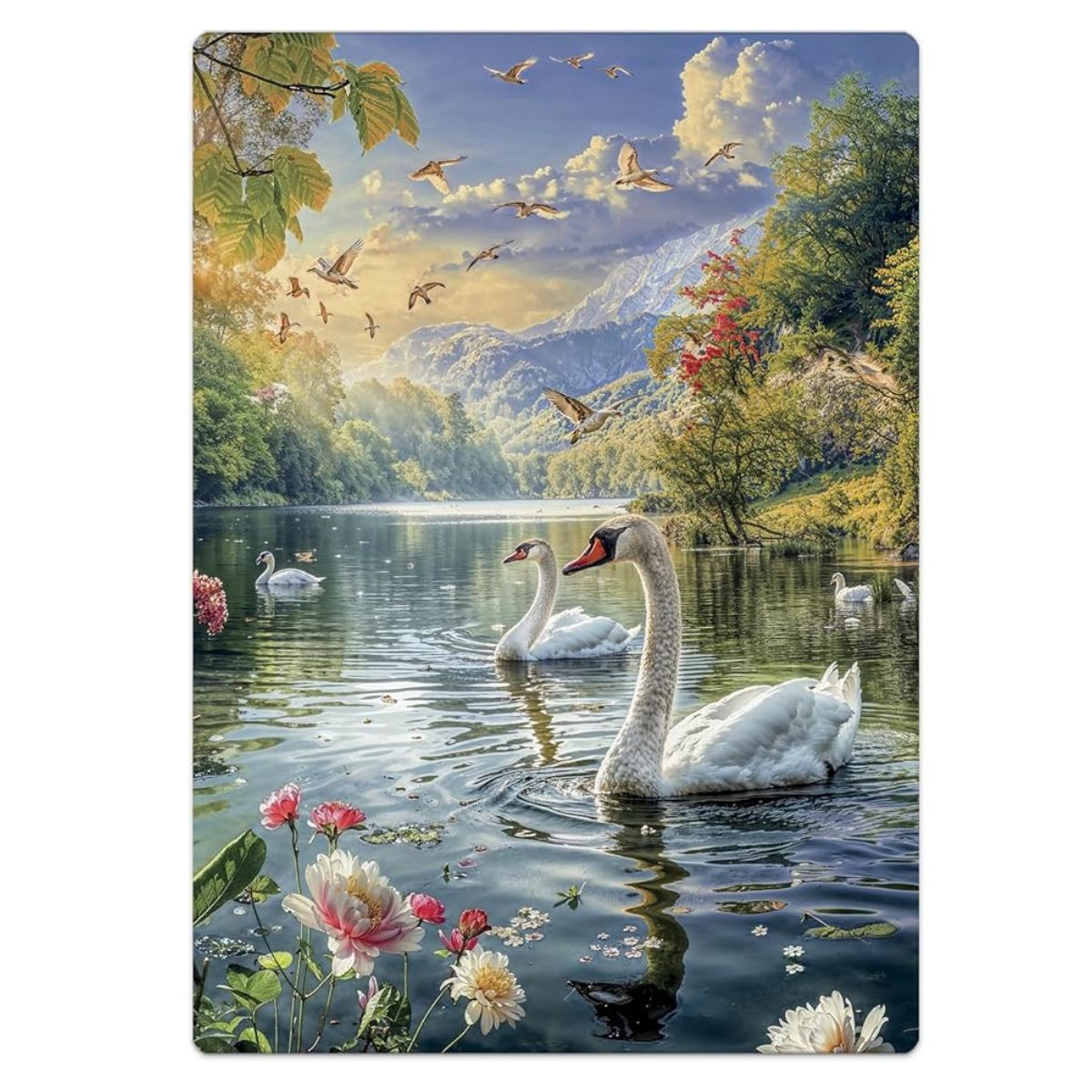 Quebra Cabeça Lago Dos Cisnes / 500 Peças Nano - Toyster Quebra Cabeça Lago Dos Cisnes / 500 Peças Nano - Toyster